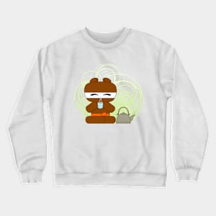 Bear-Ninja Tea Time Crewneck Sweatshirt